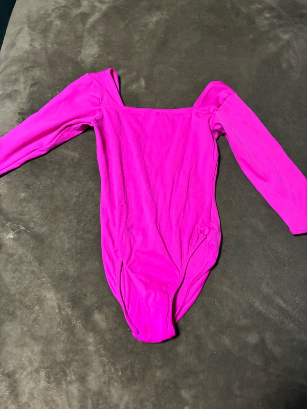 2 Pink Dance Leotards - Bright & Hot Pink girls size 6/7 - Picture 2 of 4